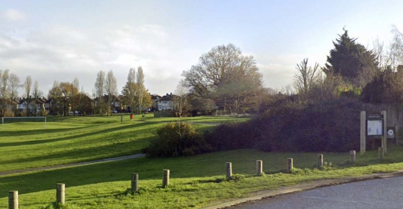 View across Landseer Park, Ipswich